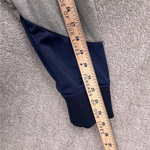 NBA UNK Jacket‎ Mens Medium Red Blue Gray CLEVELAND Stitched Spellout Zip - Picture 9 of 12